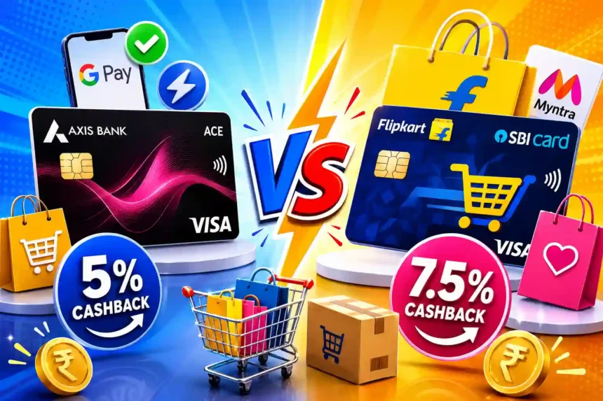 axis-ace-vs-flipkart-sbi-credit-card-cashback-comparison-hindi