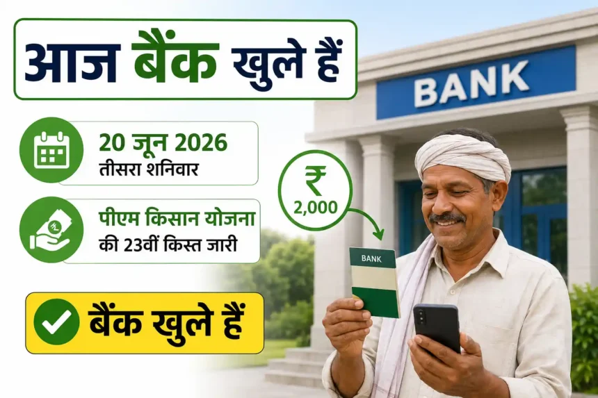 bank-open-or-closed-today-20-june-2026-pm-kisan-23rd-installment