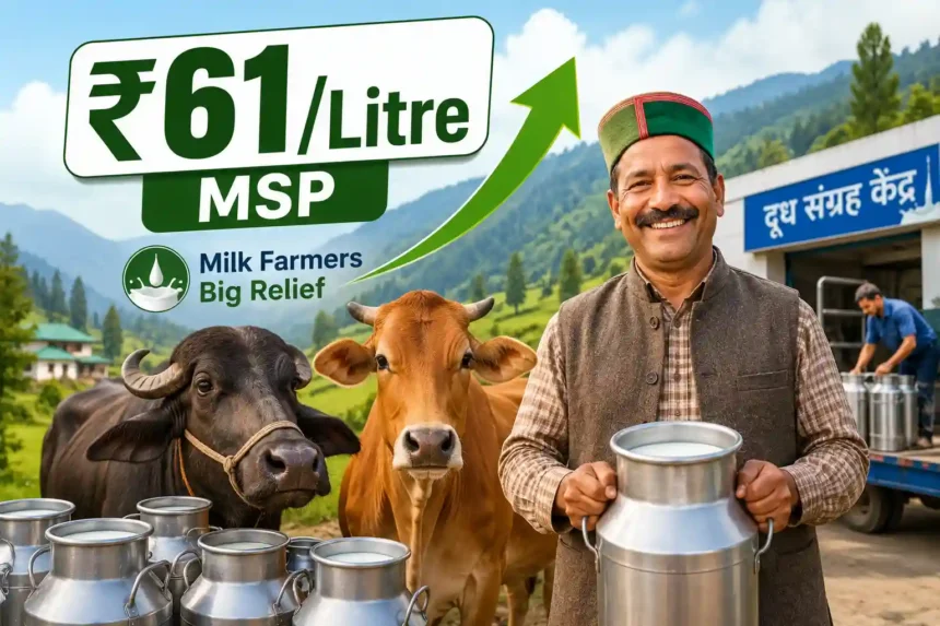 himachal-dairy-farmers-milk-msp-hike-cow-buffalo-milkfed-news-hindi