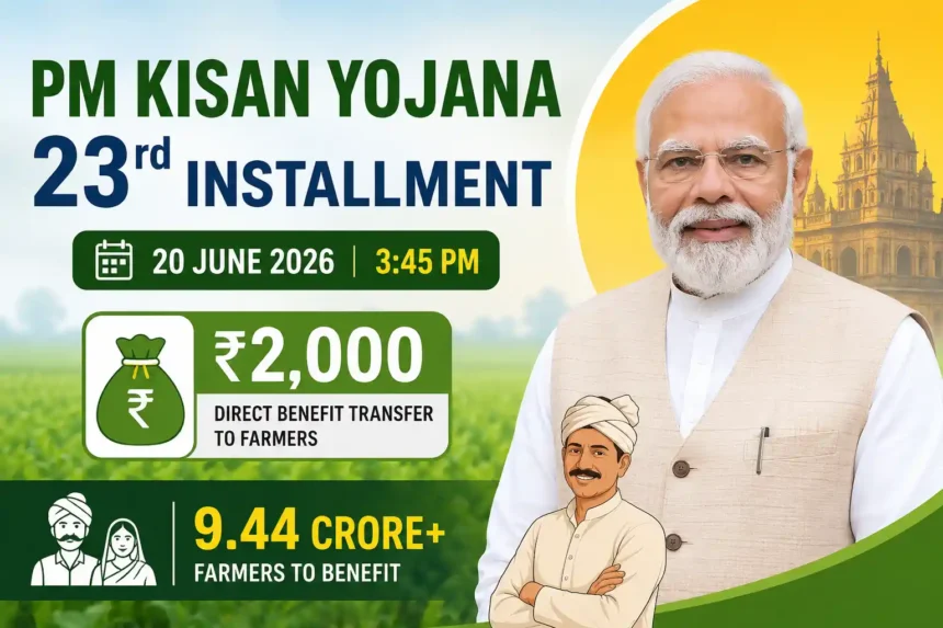 pm-kisan-yojana-23rd-installment-live-20-june-2026