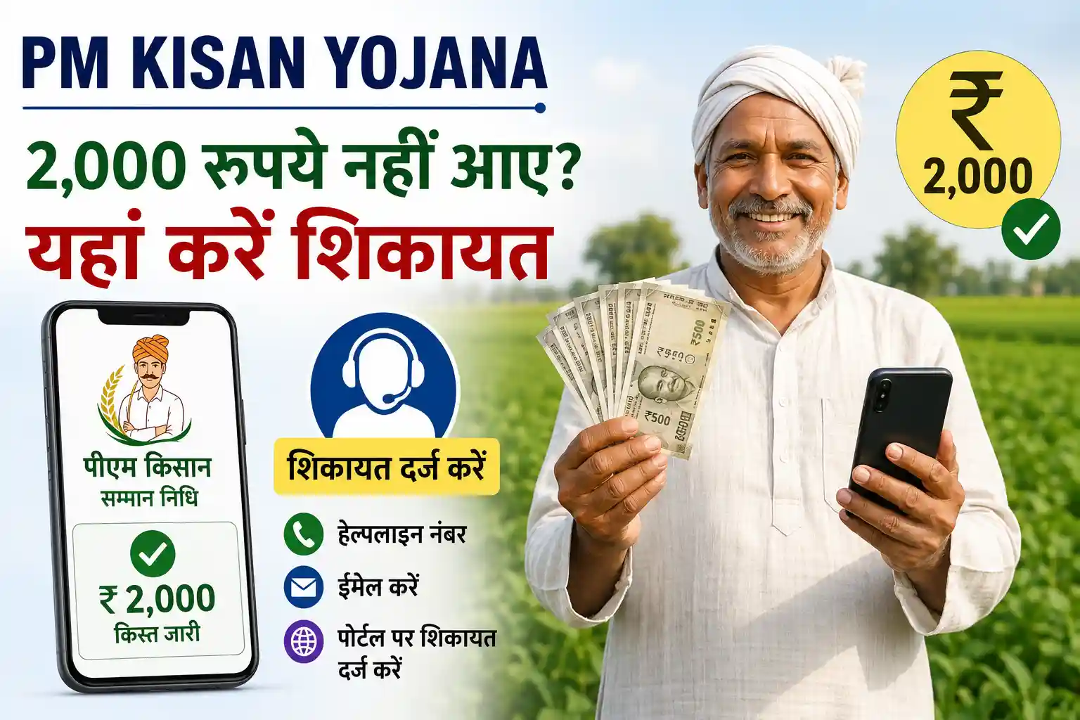pm-kisan-yojana-23rd-installment-not-received-complaint-process