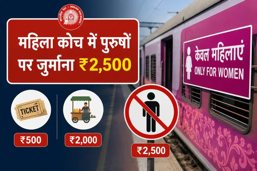 railway-new-rules-women-coach-fine-2500-ticketless-travel-penalty