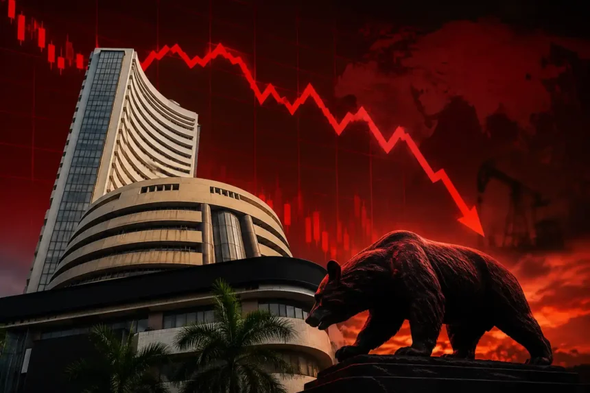 share-market-fall-middle-east-tension-sensex-nifty-crash-investors-loss