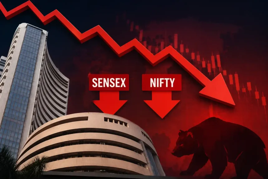 share-market-fall-sensex-nifty-fall-middle-east-tension-banking-it-stocks