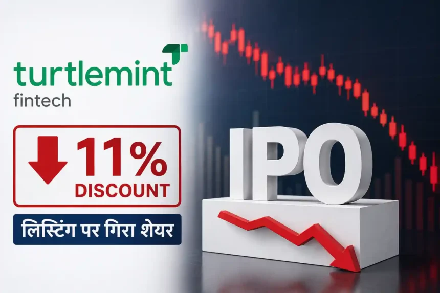 turtlemint-fintech-ipo-listing-share-listed-at-11-percent-discount
