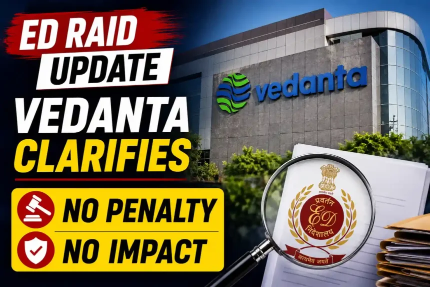 vedanta-statement-on-ed-raid-hindustan-zinc-fema-investigation-no-penalty-no-impact