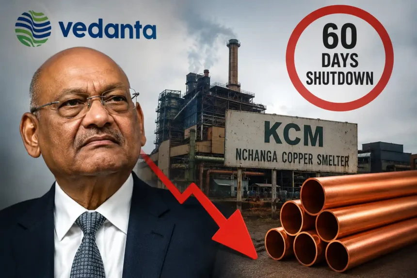 vedanta-zambia-copper-smelter-shutdown-copper-price-impact