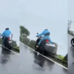 viral-video-kurseong-view-point-bike-crash-rider-narrowly-escapes-deep-gorge