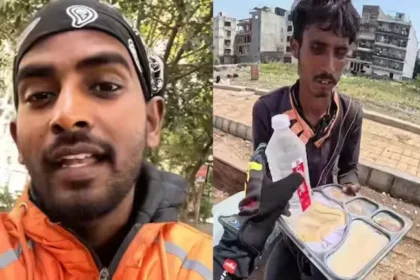 delivery-boy-akash-saroj-spends-rs-15000-feeding-poor-delhi-inspiring-story