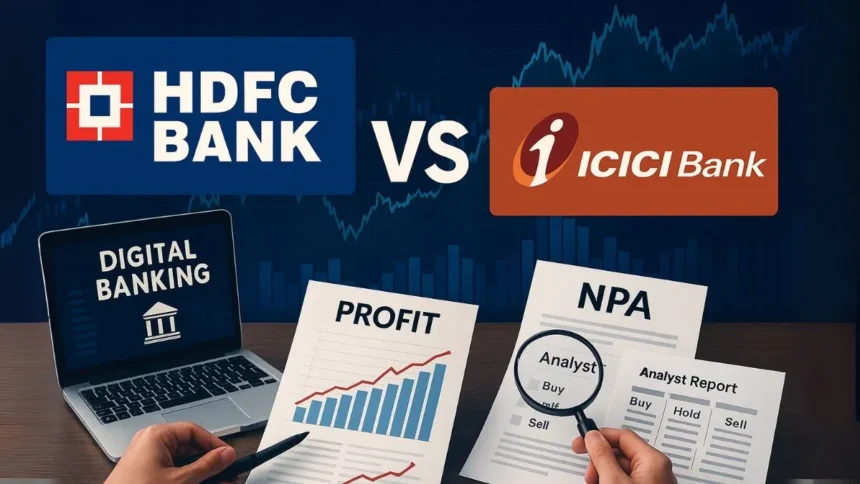 hdfc-bank-vs-icici-bank-q1-results-fy27-brokerage-target-price-analysis