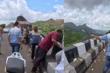 lonavala-viral-video-glass-bottle-thrown-from-bridge-hit-moving-car