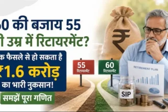 early-retirement-loss-55-vs-60-compounding-calculator-hindi