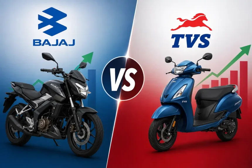 bajaj-auto-vs-tvs-motor-share-which-is-better-for-investment-after-q1-results