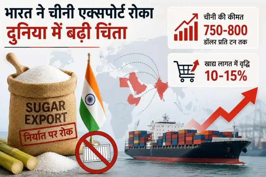 india-sugar-export-ban-global-sugar-price-impact-hindi