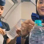 flight-attendant-bottle-wrapper-knot-reason-hindi