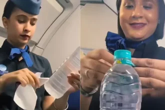 flight-attendant-bottle-wrapper-knot-reason-hindi