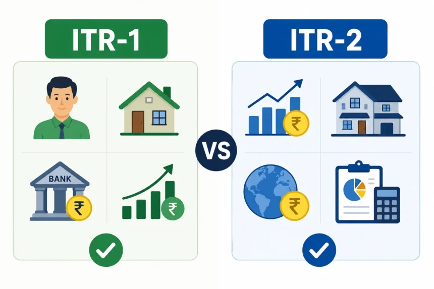 itr-1-vs-itr-2-which-income-tax-return-form-is-right-for-salaried-taxpayers-ay-2026-27
