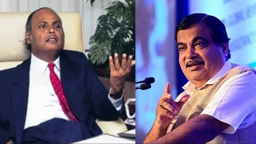 nitin-gadkari-dhirubhai-ambani-mumbai-pune-expressway-challenge-story
