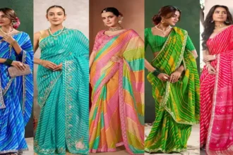 bandhani-leheriya-sarees-for-teej-raksha-bandhan-sawan-fashion
