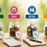 ppf-vs-ssy-vs-scss-vs-nsc-interest-rate-calculation-hindi