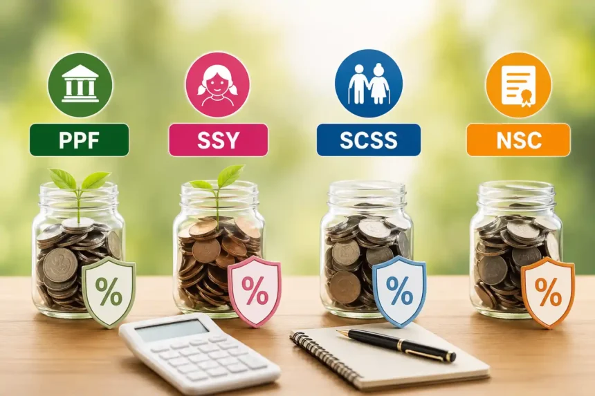 ppf-vs-ssy-vs-scss-vs-nsc-interest-rate-calculation-hindi
