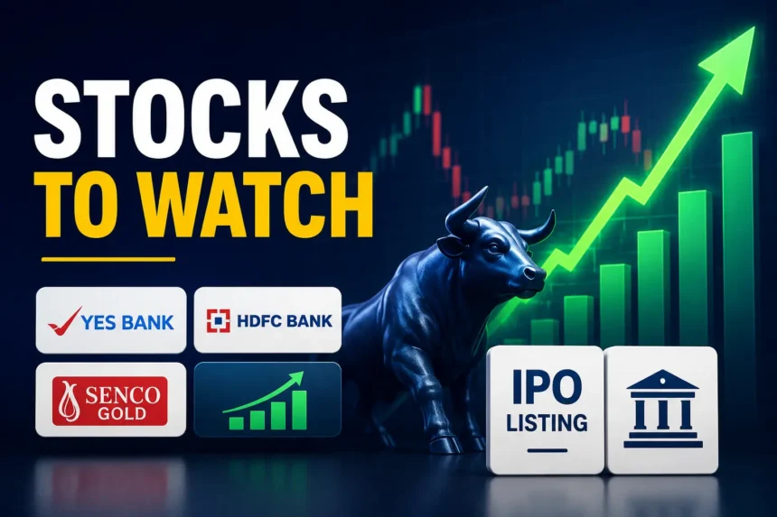 stocks-to-watch-yes-bank-hdfc-bank-senco-gold-listing-7-july-2026