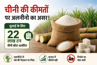 sugar-price-july-2026-government-22-lakh-ton-quota-elnino-impact-hindi