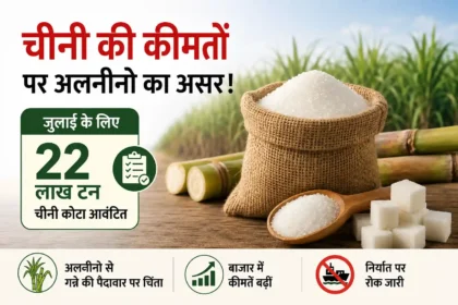 sugar-price-july-2026-government-22-lakh-ton-quota-elnino-impact-hindi