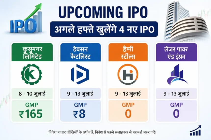 upcoming-ipo-next-week-kusumgar-devson-happy-steels-lazer-power-gmp-july-2026