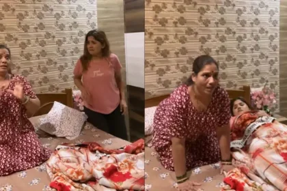 mom-bhau-bhau-yoga-viral-video-daughter-funny-reaction