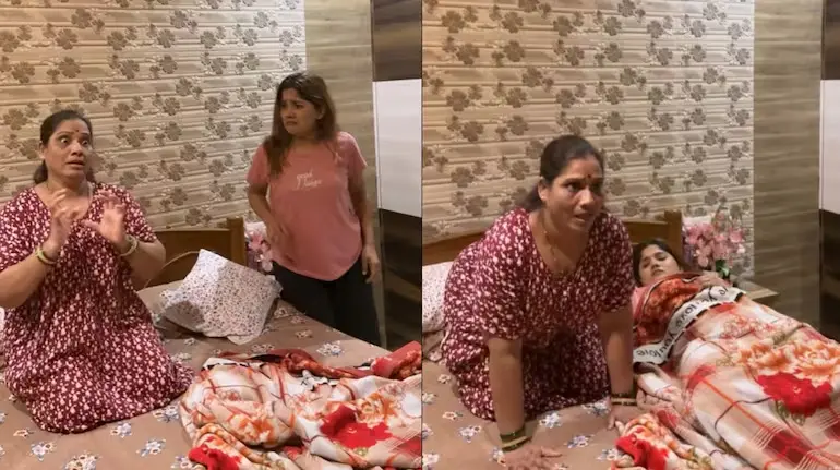 mom-bhau-bhau-yoga-viral-video-daughter-funny-reaction