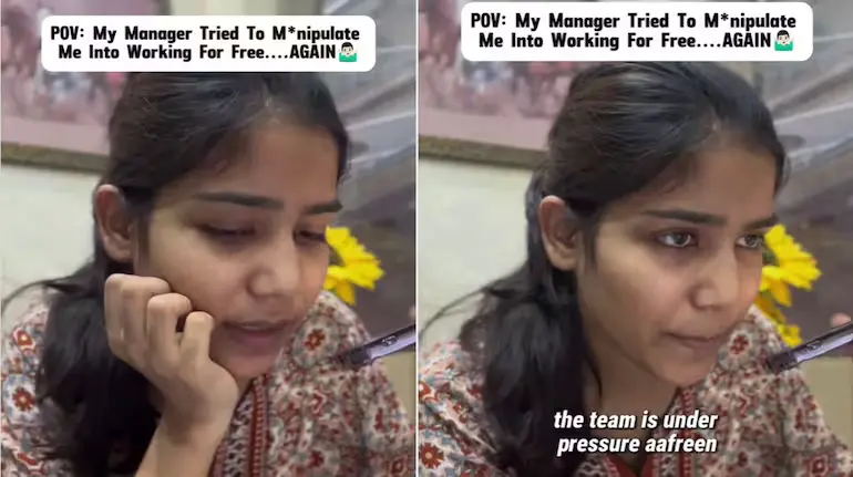 weekend-office-call-woman-employee-overtime-condition-viral-video