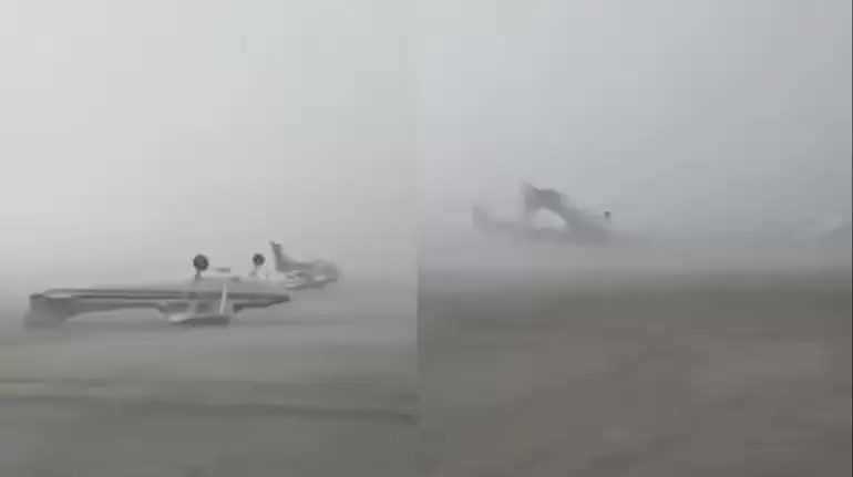 italy-forli-airport-storm-airplanes-flying-video