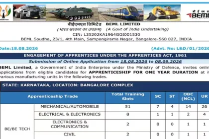 beml-vacancy-2026-apprentice-recruitment-1346-posts