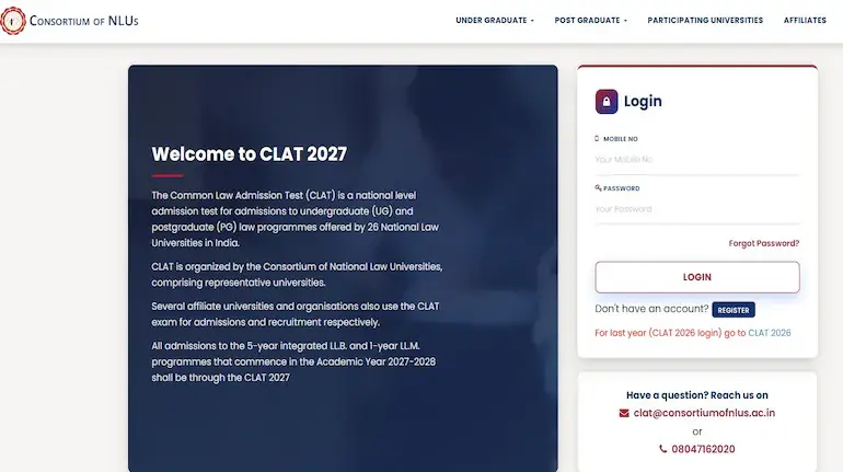 clat-2027-registration-started-last-date-31-october-exam-on-6-december