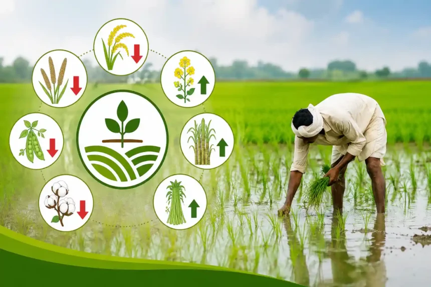 kharif-sowing-2026-area-down-paddy-pulses-oilseeds-latest-data