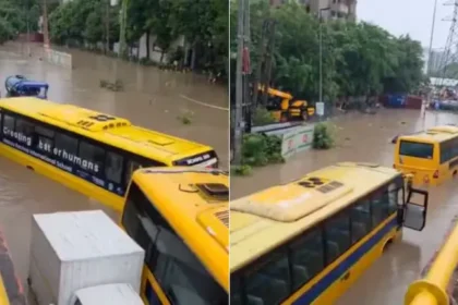 gurugram-rain-waterlogging-schools-online-wfh-traffic-jam