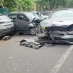 delhi-narela-mercedes-accident-woman-death-police-officer-son-arrested