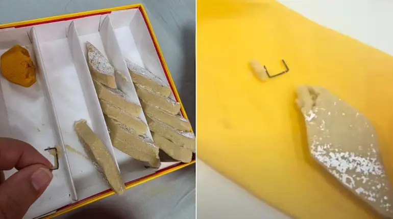 kaju-katli-rusty-metal-pin-found-mumbai-sweet-shop-viral-video