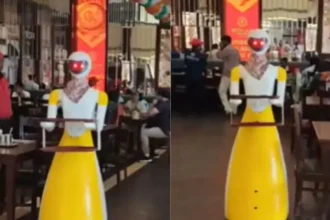 murthal-robot-waiter-resham-dhaba-viral-video