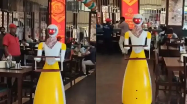 murthal-robot-waiter-resham-dhaba-viral-video