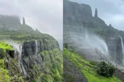 Naneghat Reverse Waterfall, नानेघाट रिवर्स वॉटरफॉल, Naneghat Waterfall, नानेघाट झरना, Reverse Waterfall Maharashtra, महाराष्ट्र रिवर्स वॉटरफॉल, Naneghat Reverse Waterfall Viral Video,