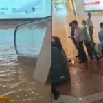 noida-airport-waterlogging-heavy-rain-aap-congress-questions