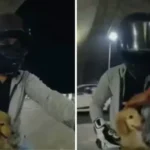 patna-police-stops-bike-rider-puppy-viral-video