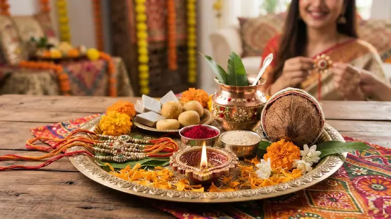 rakhi-puja-thali-items-7-cheezein-mahatva-raksha-bandhan-2026