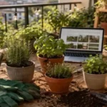 mini-pizza-garden-balcony-fresh-toppings