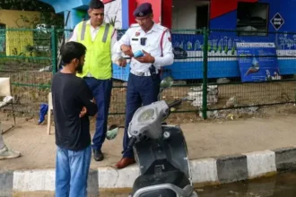gurugram-scooter-96-traffic-challans-rs10-lakh-fine-vehicle-seized