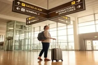 /airport-security-tray-phone-passport-sanitize-after-security-check/