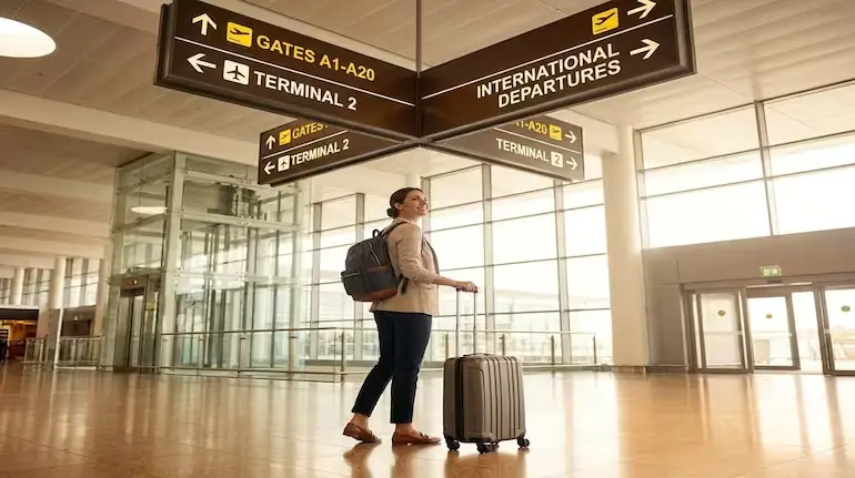 /airport-security-tray-phone-passport-sanitize-after-security-check/