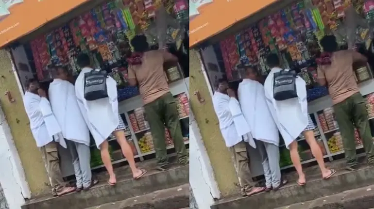 western-railway-chadar-viral-video-market-three-people